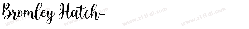 Bromley Hatch字体转换